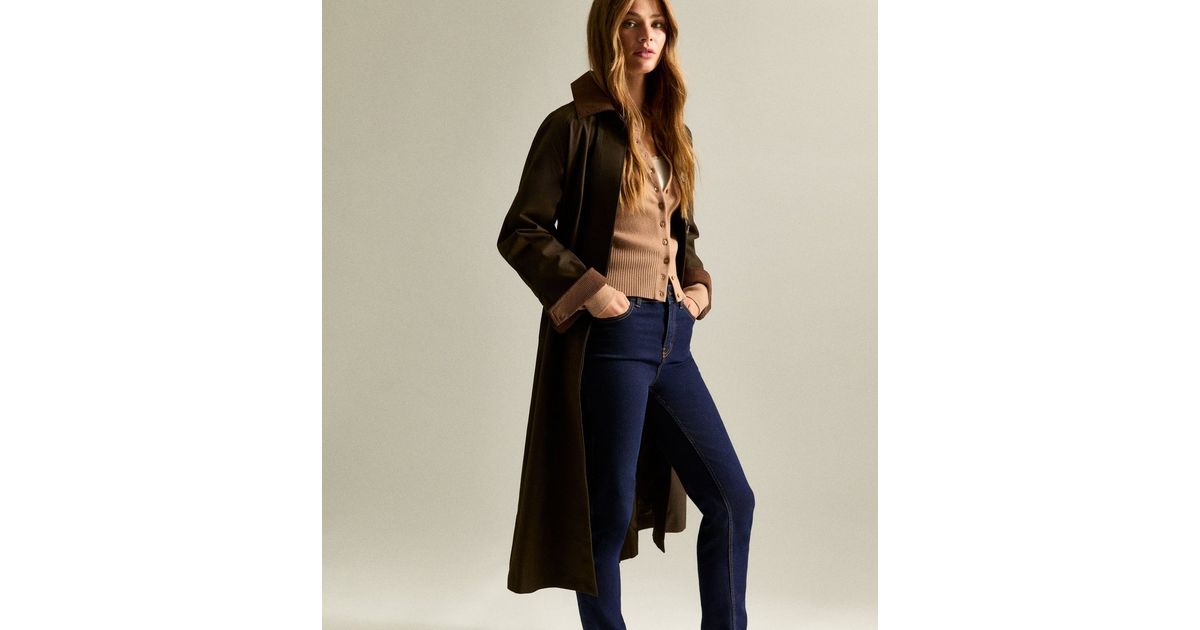 Women Straight Cut Jeans - Navy - SW2508129B