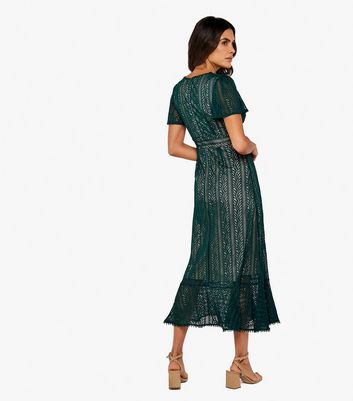 New look 2024 green lace dress