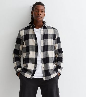 3010024 Black-White Check Long Sleeve Shirt