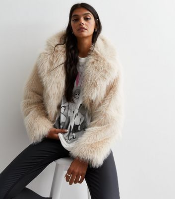 New look store fur coat