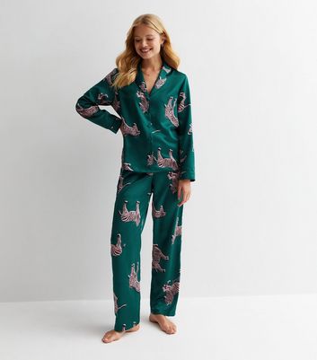 Zebra silk pajamas hotsell