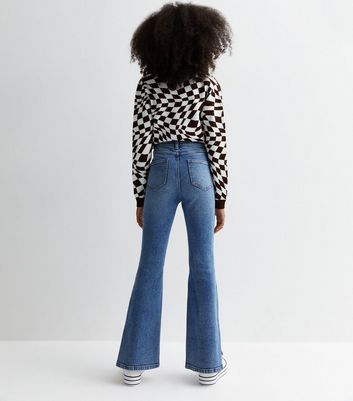 Girls Blue Blast Side Pintuck Detail Jeans