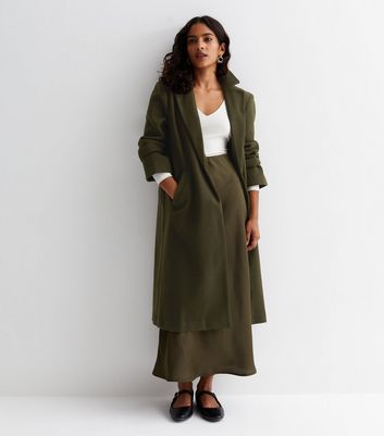 Petite khaki cheap coat