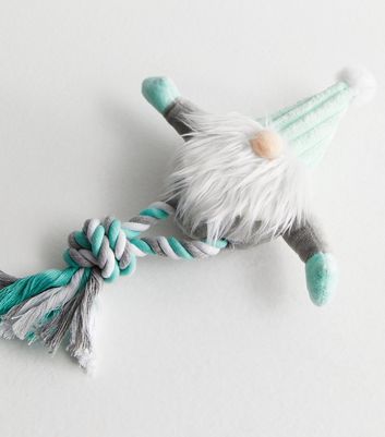 White Christmas Gonk Rope Dog Toy New Look