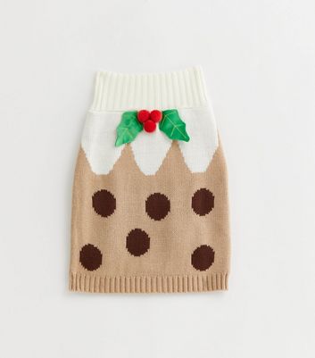 Christmas pudding dog jumper sale