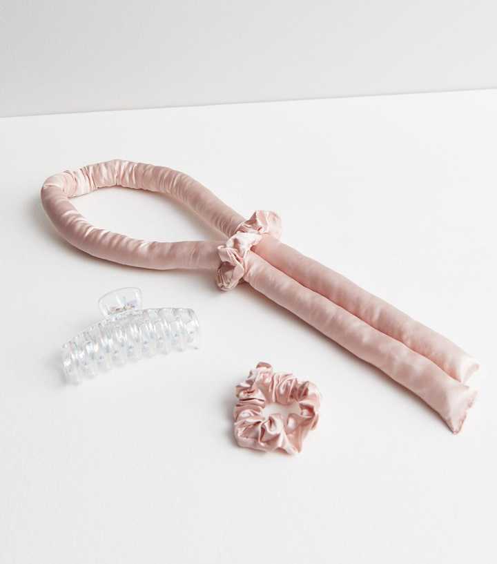 Pink Heatless Hair Curling Set