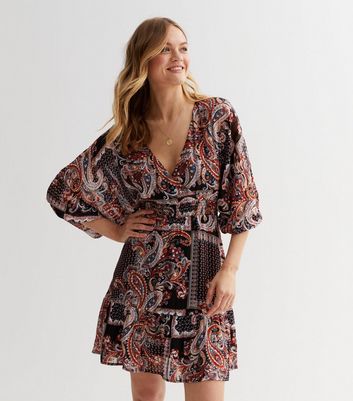 Black kimono best sale mini dress