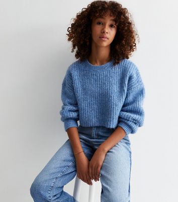 Pale blue oversized on sale jumper