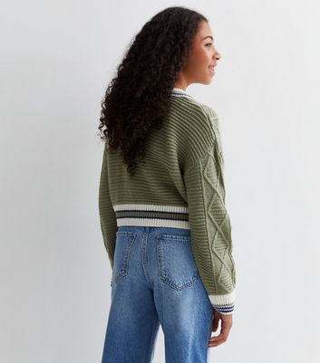 Lime green shop cropped cardigan