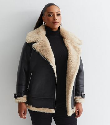 Shearling aviator jacket on sale womens