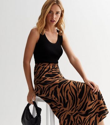 Leopard print hotsell midi skirt next