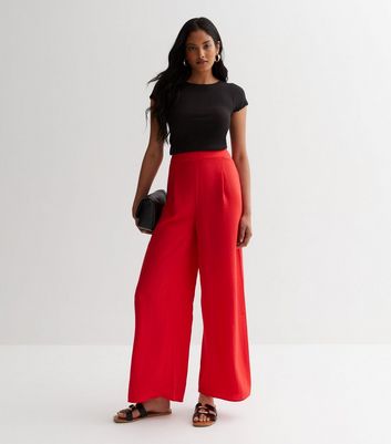 OMA RED SLEEVE TOP AND High Waist Palazzo Pants - dlooksbykiki eStore