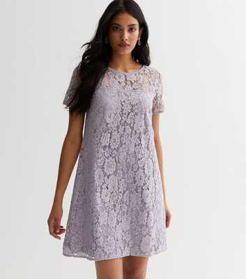 Sunshine Soul Lilac Lace Mini Dress