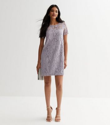 Lipsy lilac lace outlet dress