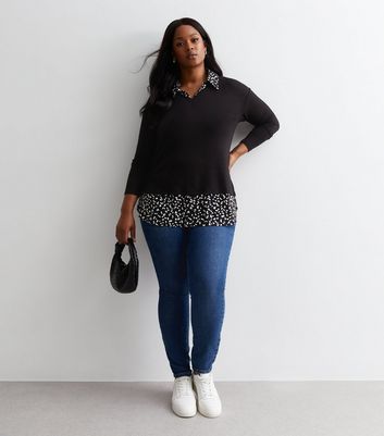 Shirt jumper 2025 plus size