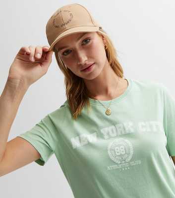Light Green New York City Crew Neck T-Shirt