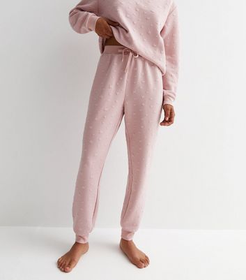 Petite Star Jacquard Cuffed Pyjama Joggers New Look