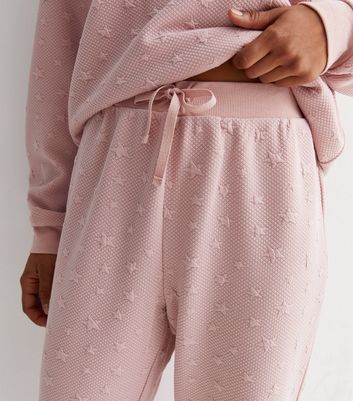 Petite Star Jacquard Cuffed Pyjama Joggers | New Look