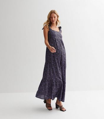 Ditsy print maxi discount dress