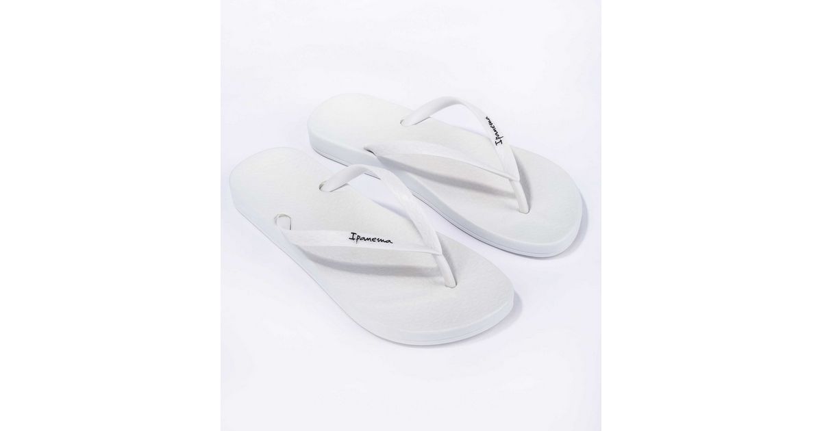 Ipanema White Flip Flops | New Look