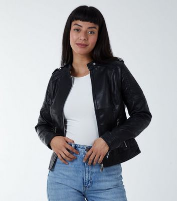 Womens leather jacket size on sale 20