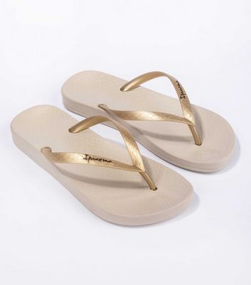 Ipanema gold flip discount flops