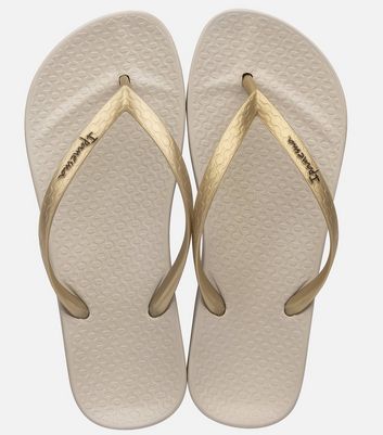 Women's gold flip discount flops