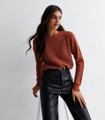 Red chunky sale knit jumper