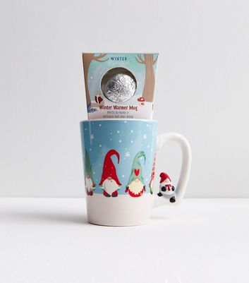 Blue Winter Warmer Mug and Hot Chocolate Gift Set New Look