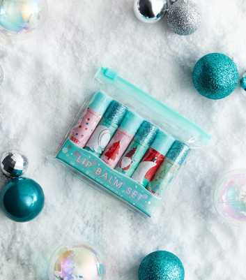 Simple Pleasures 6 Pack Mint Green Christmas Lip Balm Set
