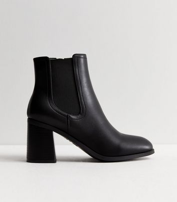 Silver Slim Block Heel Boots | New Look