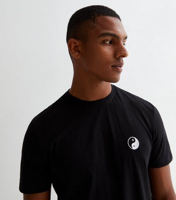 Black cotton tee shirts sale