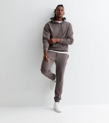 Mens grey cuffed on sale joggers