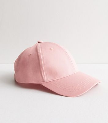 Pink Cotton Plain Cap New Look