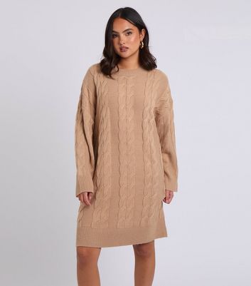 1970s selling Camel Sweater Knit Mini Dress