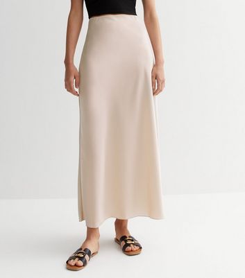 Satin maxi skirt new look sales