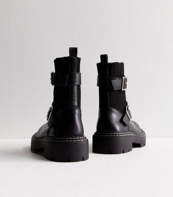 Womens black leather sales boots sale