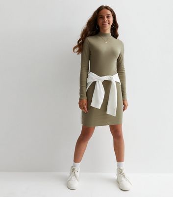 Girls 2025 khaki dress