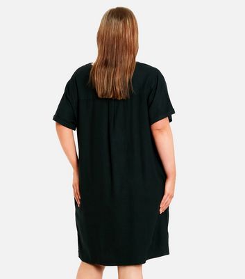 Short black clearance linen dress