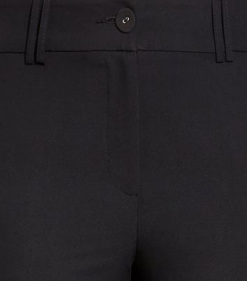 Evans Curves Black Tailored Trousers New Look