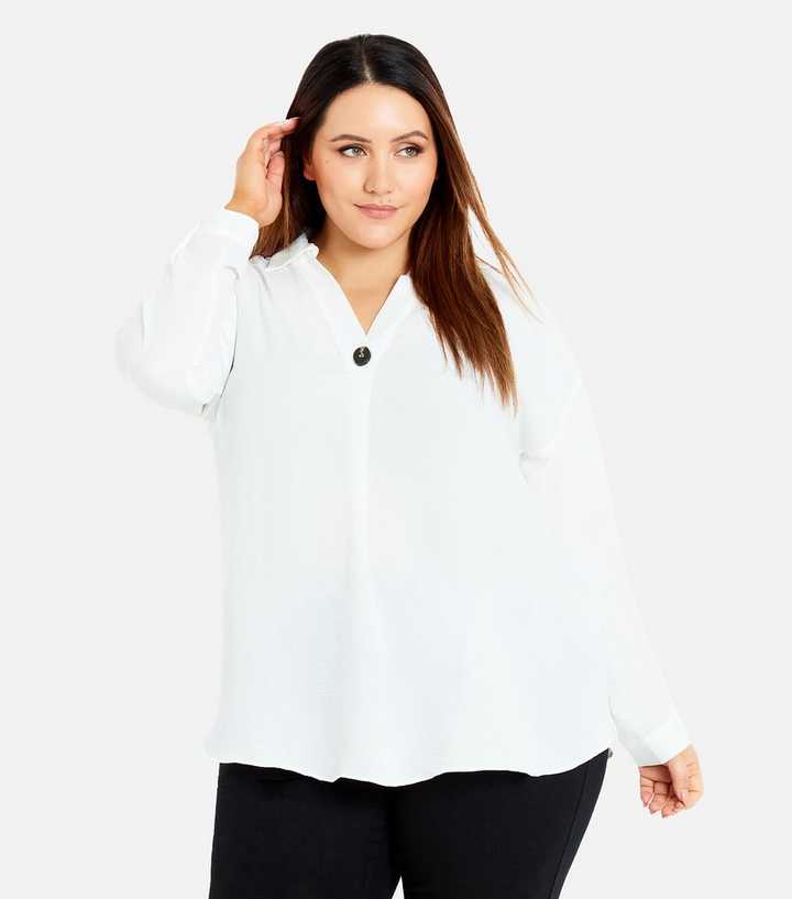 plus size white tee