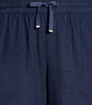 Evans cropped hot sale linen trousers