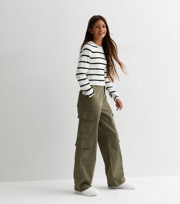 Millie Khaki Low Rise Cargo Trousers – Beginning Boutique NZ