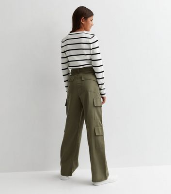 Female Army Cargo Pants Olive - T11139001