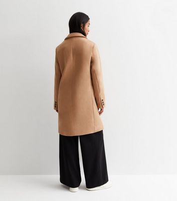 River island petite camel coat online