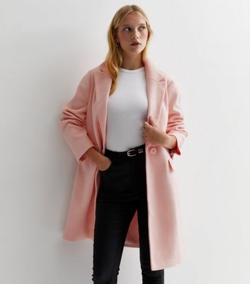 Petite hot sale pink coat