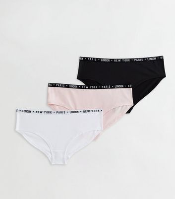 Anko Girl's Sporty Shortie 3-Pack Underwear Briefs