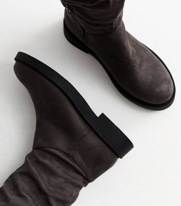 Wide fit grey on sale boots