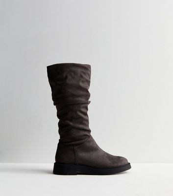 New look knee clearance high boots wide fit