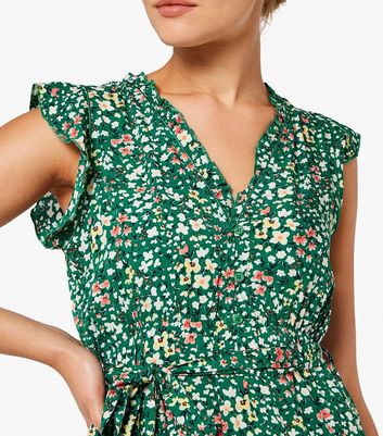 Apricot ditsy cheap floral dress